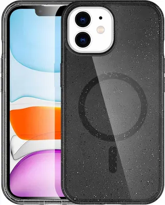 Produktbild von imoshion Sparkle Back Cover mit MagSafe iPhone 12 (Pro) - Glitter Schwarz