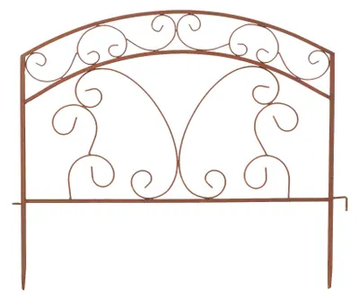 Produktbild von B & S Beetzaun Beeteinfassung Metall 53 cm breit mit geschwungen Bogen