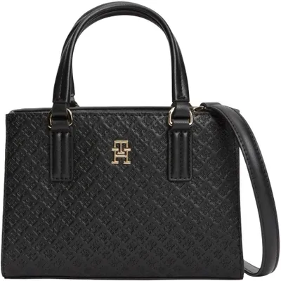 Produktbild von Tommy Hilfiger Damen Tote Bag Tasche Daily Mini mit Monogramm-Prägung, Schwarz (