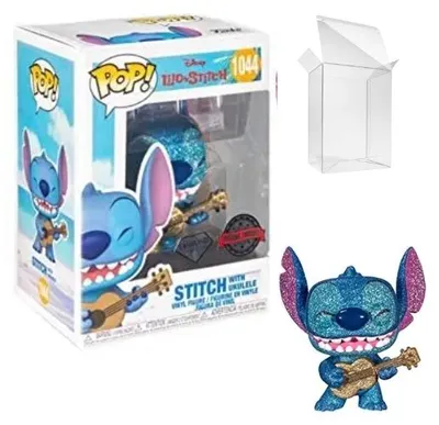 Produktbild von Disney Lilo & Stitch - Stitch with Ukulele 1044 Special Edition Diamond - Funko Pop! - Vinyl Figur