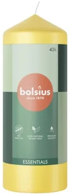 Productafbeelding van Gele stompkaars, 150/58 mm, Bolsius