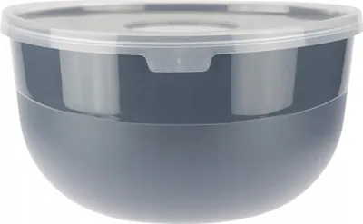 Obrázek produktu pro Plastová mísa Ravi s víkem 1,2 l - grafitová