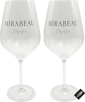Produktbild von Mirabeu Dry Gin Glas 2er-Set Gläser nicht geeicht