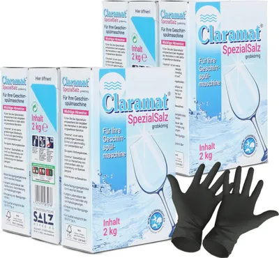 Produktbild von Claramat Spezial Salz 12 kg (6x 2 kg) Spülmaschinensalz grob