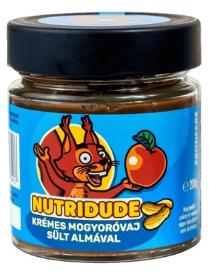 Produktbild von Nutridude Cremige Erdnussbutter mit gebackenen Äpfeln 200g / vegan / glutenfrei / ohne Zuckerzusatz
