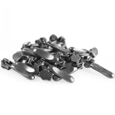 Produktbild von 20 Stylische Schieber Zipper für Spiralreißverschluss 5mm, Farbauswahl, Farbe:anthrazit matt