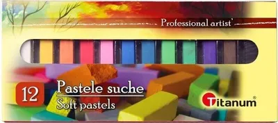 Produktbild von Titanum Trockenpastellkreiden 12 Farben