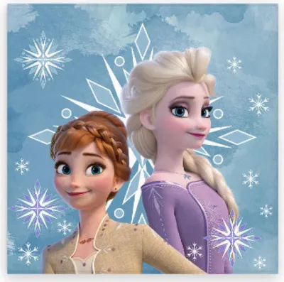 Obrázok produktu pre Disney Ice Queen Snowflake uterák, uterák na tvár, uterák 30x30cm