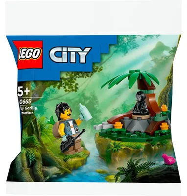 Immagine prodotto di LEGO City 30665 Set Cucciolo di Gorilla con Veterinario 34 Pezzi 5+ Anni