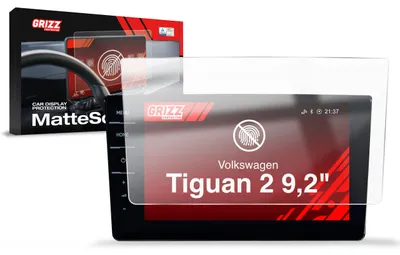 Produktbild von Matte Autodisplayfolie für Volkswagen Tiguan 2 Discover Pro (2019-2023), Grizz Protector