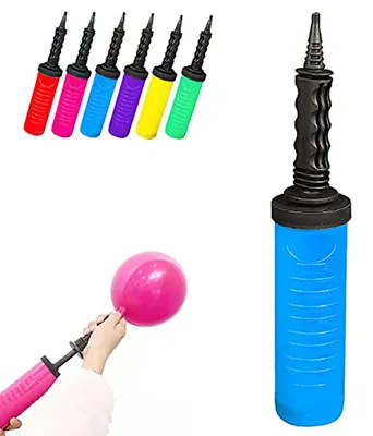 Ballonpumpe, manuelle Handpumpe für Partydekoration, 2 Stück, blau