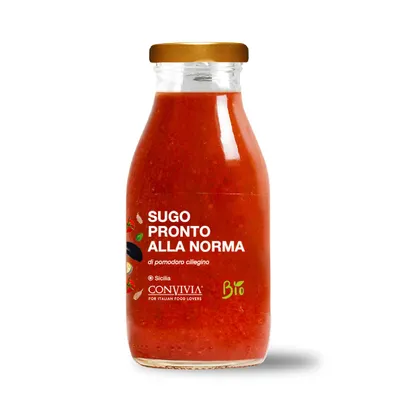 Immagine prodotto di Sugo pronto di pomodoro ciliegino alla norma biologico 250 gr
