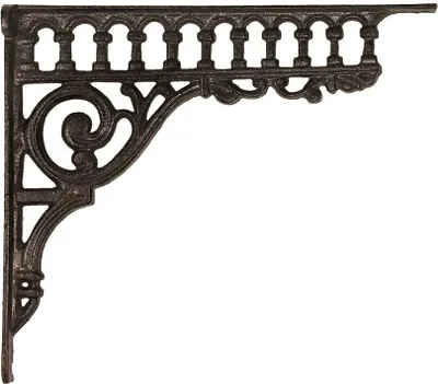Produktbild von Regalträger Gründerzeit-Stil Regalhalter Regalwinkel Gusseisen Braun 23x27cm