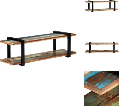 Immagine prodotto di mobile TV vidaXL 130x40x40 cm in legno massiccio antico - Mobili TV