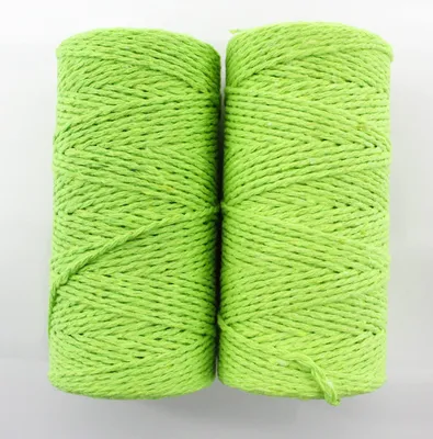 Bäckerkoord 200 m, 2 mm, hellgrün, 100% Baumwolle