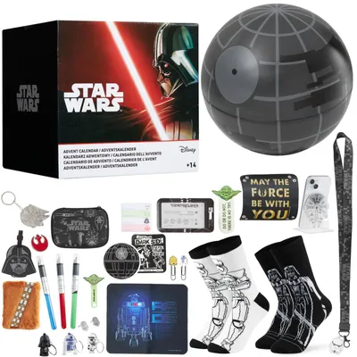 Produktbild von Star Wars Adventskalender 2026 Fanartikel 24 Weihnachten Geschenk Schwarz