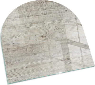 Produktbild von Helle Holztextur – Glasbodenplatte für – Kaminofen – Kaminplatte Glas – Schutzglas – Funkenschutzplatte –Glasbodenplatte Feuerfeste – Hitzeschutzplatte – Bodenschutz aus Glas – 100x100 cm