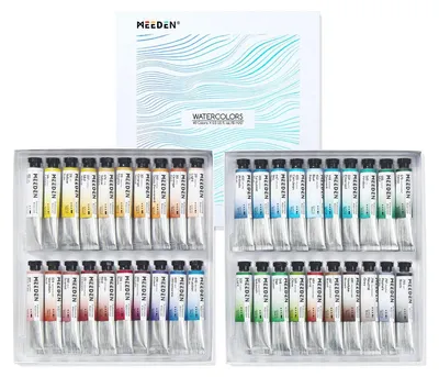 Produktbild von Aquarellfarbe Künstlerfarbe Aquarellfarben - 40 Tuben - 15 ml pro Tube - Professionell