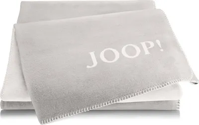 Zdjęcie produktu dla JOOP! koc UNI-DOUBLEFACE smoke-ecru koc 150x200cm