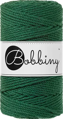 Obrázok produktu pre Bobbiny 3PLY Macramé Rope 3 mm 100 m Pine Green Špagát