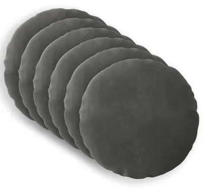 Immagine prodotto di vidaXL Cuscini con federe HEERLEN, set da 6, color grigio scuro, in velluto