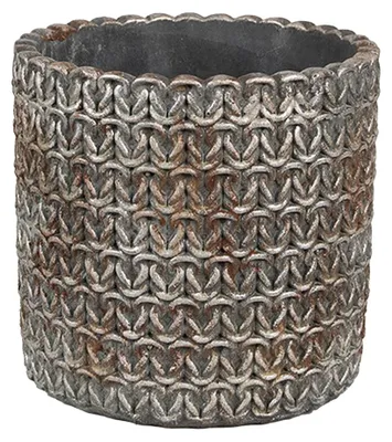 Productafbeelding van Clayre & Eef Binnenplantenpot Ø 11x12 cm, grijs, steenlook