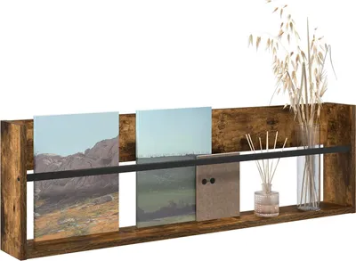 Produktbild von “2026 Modern“ Magazinregal Geräucherte Eiche 100 x 12 x 30cm Holzwerkstoff - Zeitungsständer Designermöbel 187864 - Zeitungsständer