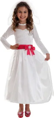 Produktbild von Barbie Hochzeitskleid Kinder Größe: S/104