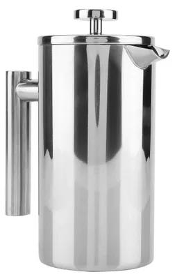 French Press 1000 ml, doppelwandig, Edelstahl, Kaffee- und Teekanne