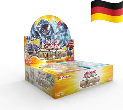 Productafbeelding van Battles of Legend: Monster Mayhem – Display (Duits) – 24 boosterpakketten | Displayverpakking | Yu-Gi-Oh! – Trading Card Game + Heartforcards verzendbescherming