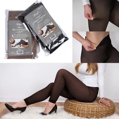 Da Thermo Leggings Laufhose Warm gefüttert Winter Fleece M/L