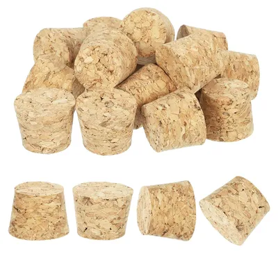 Image de Bouchons pour bouteilles - 20 pièces. Bouchons en liège naturel - 26x21x20 mm