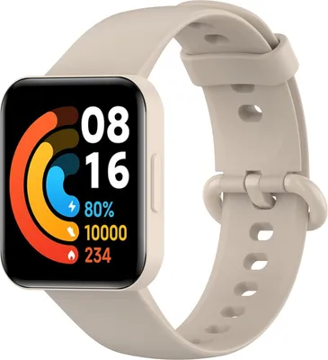 Produktbild von Schauen Sie sich Band Weiche Silikon Waterdes Smart Armband Ersatzgurt für Redmi Uhr 2 Lite/Watch 2 an-Beige