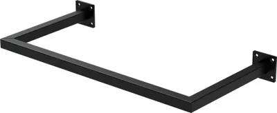 Produktbild von Obdĺžnikový vešiak na stenu ML-Design, 30x60 cm, čierny, z ocele, vešiak v tvare U, vrátane montážneho materiálu