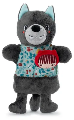 Produktbild von Lilliputiens Louis Wolf Handpuppe Teddy Grau Kinder Grau One Size