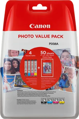 Produktbild von Canon CLI-571 XL BK/C/M/Y Photo Value Pack