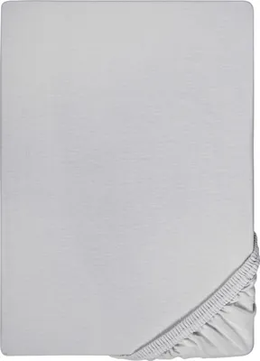 Produktbild von Spannbettlaken Microfaser Interlock-Jersey silber grau 90 x 190 - 100 x 200 cm 180 x 200 - 200 x 200 cm