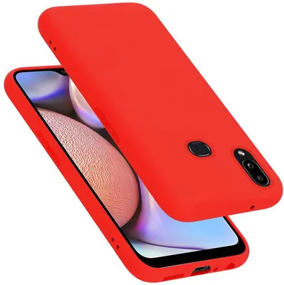 Immagine prodotto di Cadorabo custodia protettiva per Samsung Galaxy A10s / M01s custodia in rosso telefono cellulare Custodia Cover TPU Etui