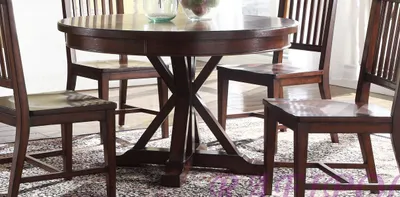 Immagine prodotto di Tavolo da pranzo in legno Tavoli da pranzo rotondi Tavolo da pranzo in legno massiccio 122*77 Tavoli da pranzo solidi