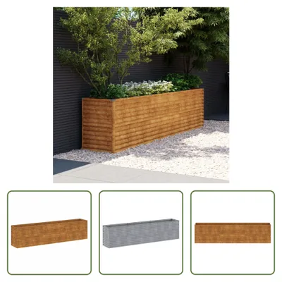 Obrázok produktu pre The Living Store Zvýšená posteľ 291x50x69 cm Corten oceľ