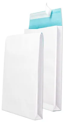 Immagine prodotto di MAILmedia 30133907 MAILmedia Busta pieghevole B4, rinforzata con filo, bianco/blu