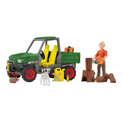 Produktbild von Schleich Farm World Waldbauer mit Fahrzeug, Spielfigur