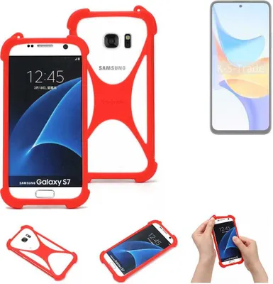 Produktbild von K-S-Trade Handy-Hülle kompatibel mit Honor Play 50 Schutz-Hülle Bumper Silikon Schutz Hülle Cover Case Silikoncase Silikonbumper TPU Softcase