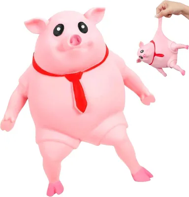 Imagen del producto de Juguetes antiestrés con forma de cerdo – Cerdo creativo para liberar tensiones – Juguete antiestrés – Juguete sensorial con forma de cerdo – Bolas antiestrés
