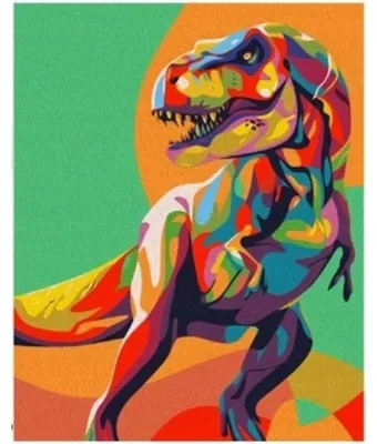 Produktbild von 40x30 cm Diamanten Malerei Zum Selbermachen DIY Diamond Painting Tyrannosaurus