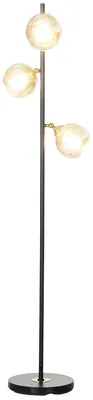 Immagine prodotto di Lampada da Terra con 3 Paralumi Ø36x162 cm in Metallo Nero e Grigio