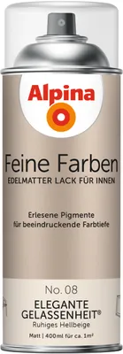 Produktbild von Alpina Feine Farben Sprühlack No. 08 Elegante Gelassenheit - hellbeige 400 ml