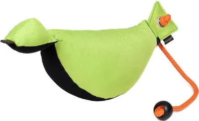 Produktbild von Mystique Bird Dog Dummy klein ca. 200g neon grün / schwarz