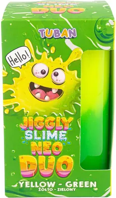 Produktbild von TUBAN Jiggly Slime Neo Duo gelb-grün 430g TU3810