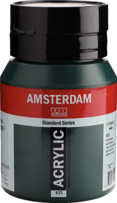 Produktbild von Amsterdam Standard Series Acrylfarbe Flasche 500 ml Saftgrün 623
